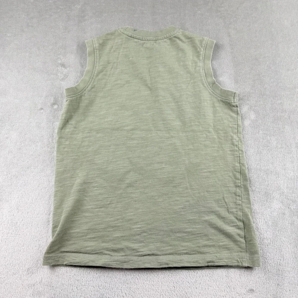 Gymboree Boys Sage Green Zebra Muscle Tank Top Size 7
